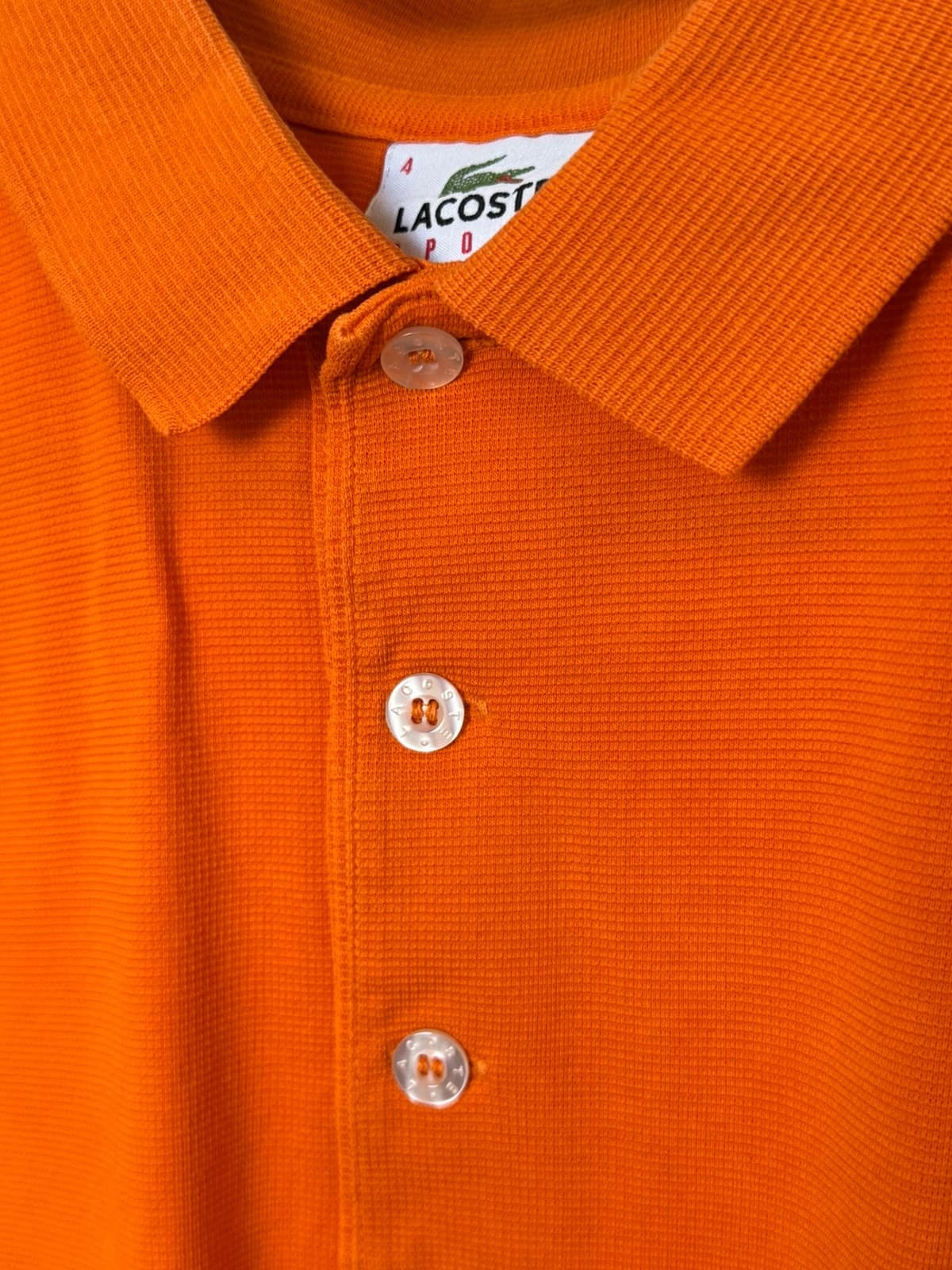 Polo Lacoste Sport jersey fluide orange vif taille 4/M - SK2606105 - Photo 4/9