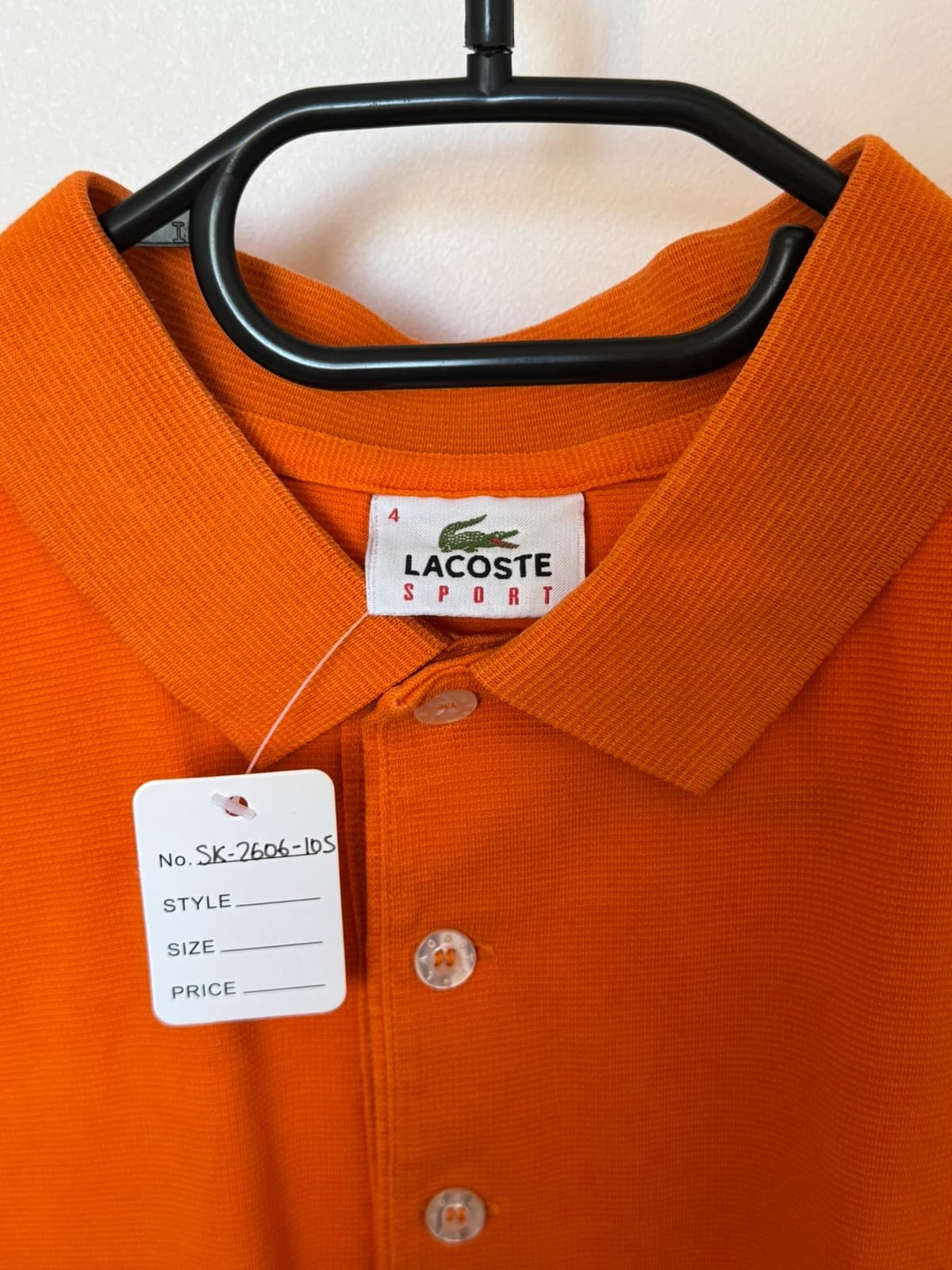 Polo Lacoste Sport jersey fluide orange vif taille 4/M - SK2606105 - Photo 5/9