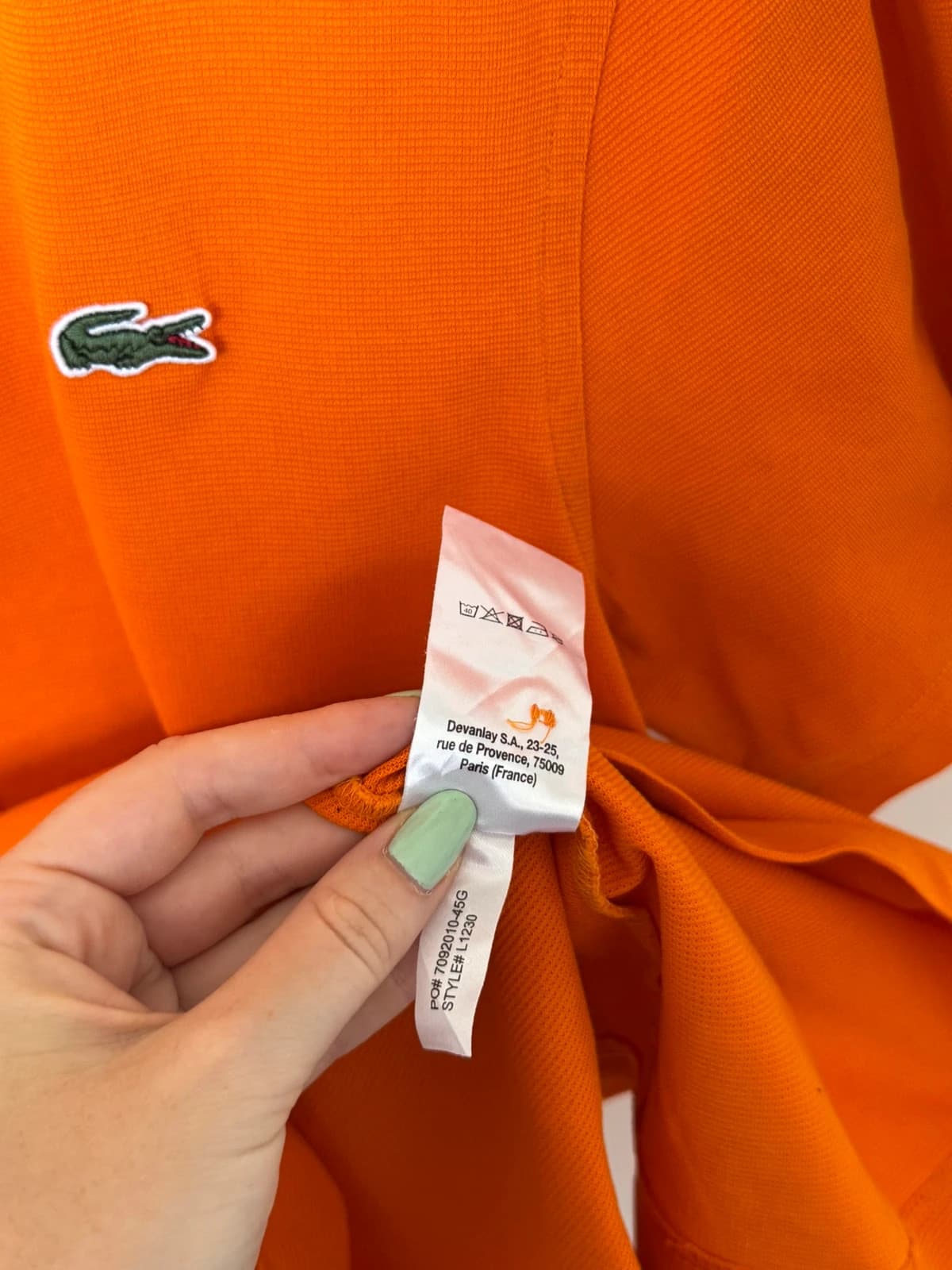 Polo Lacoste Sport jersey fluide orange vif taille 4/M - SK2606105 - Photo 7/9