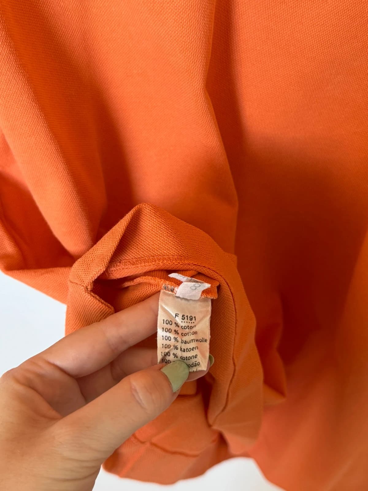 Lacoste polo i piqué, orange, størrelse 5/L - SK2606104 - Foto 5/8