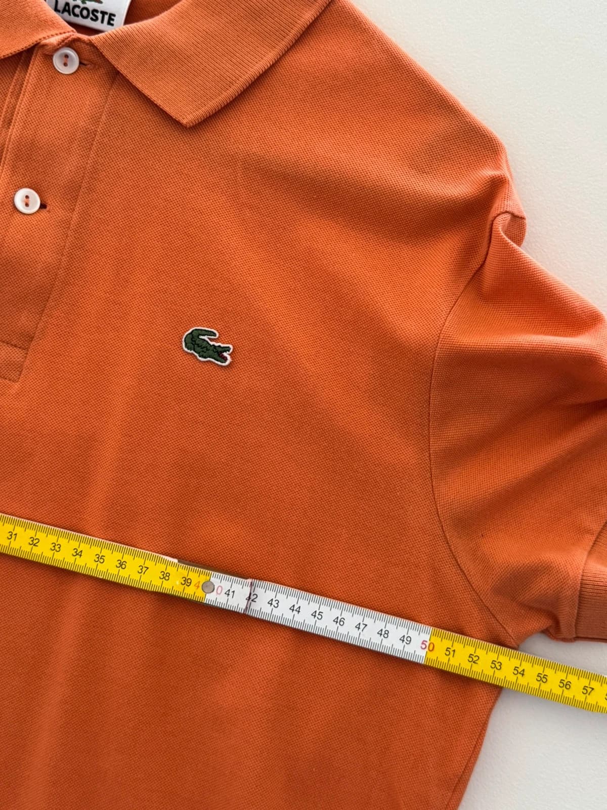 Lacoste polo i piqué, orange, størrelse 5/L - SK2606104 - Foto 7/8