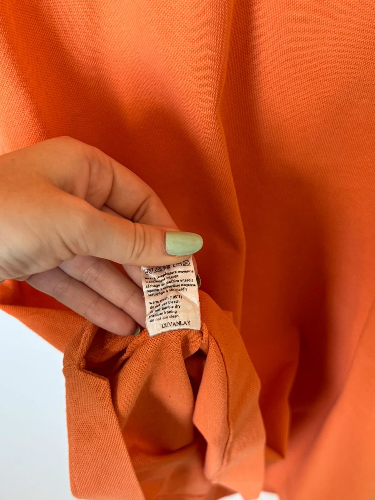 Lacoste polo i piqué, orange, størrelse 5/L - SK2606104 - Foto 6/8