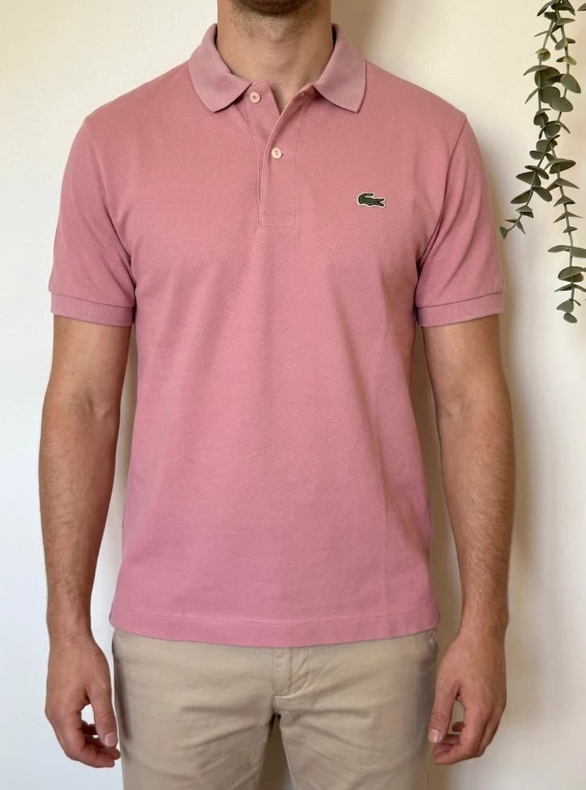 Polo piqué Lacoste rose poudré taille 2/S - SK260651 - Photo 1/8