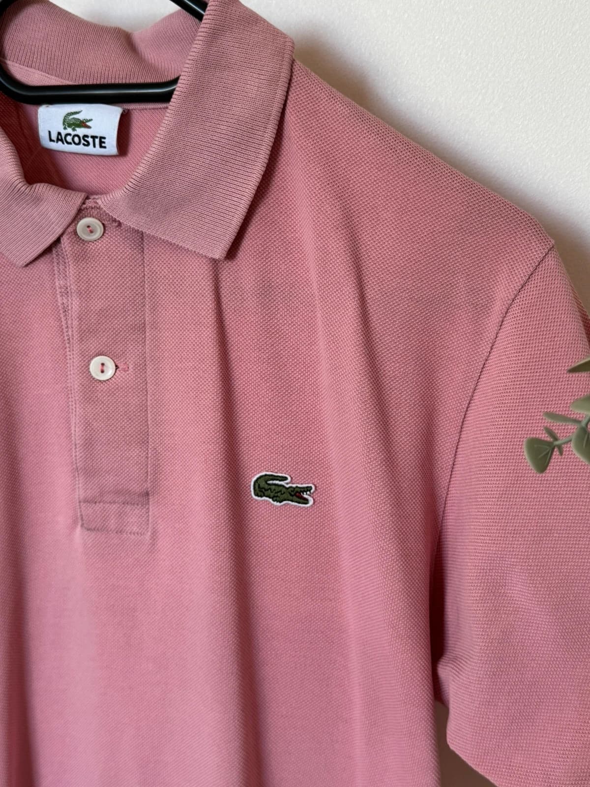 Polo piqué Lacoste rose poudré taille 2/S - SK260651 - Photo 4/8