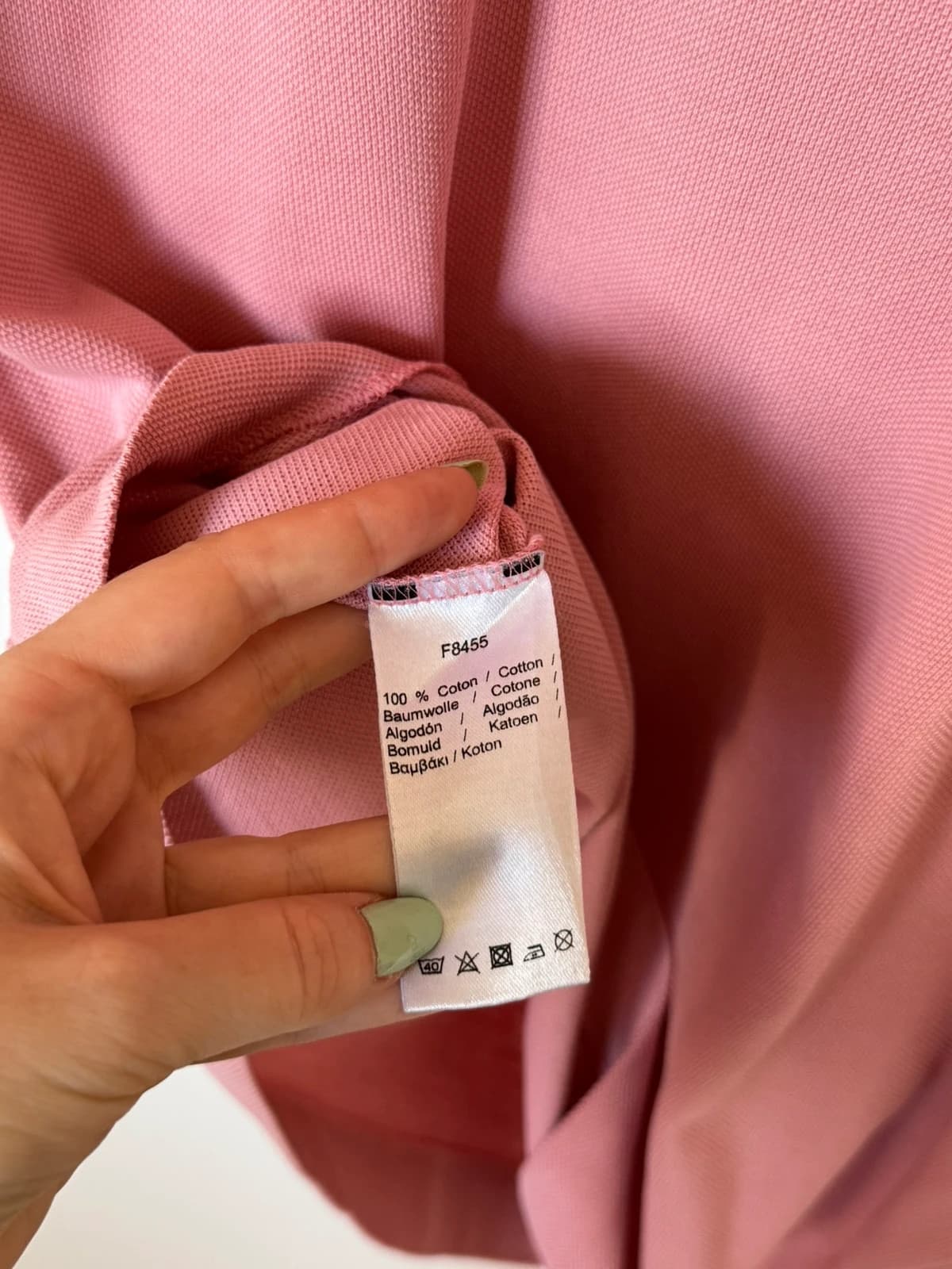 Polo piqué Lacoste rose poudré taille 2/S - SK260651 - Photo 5/8