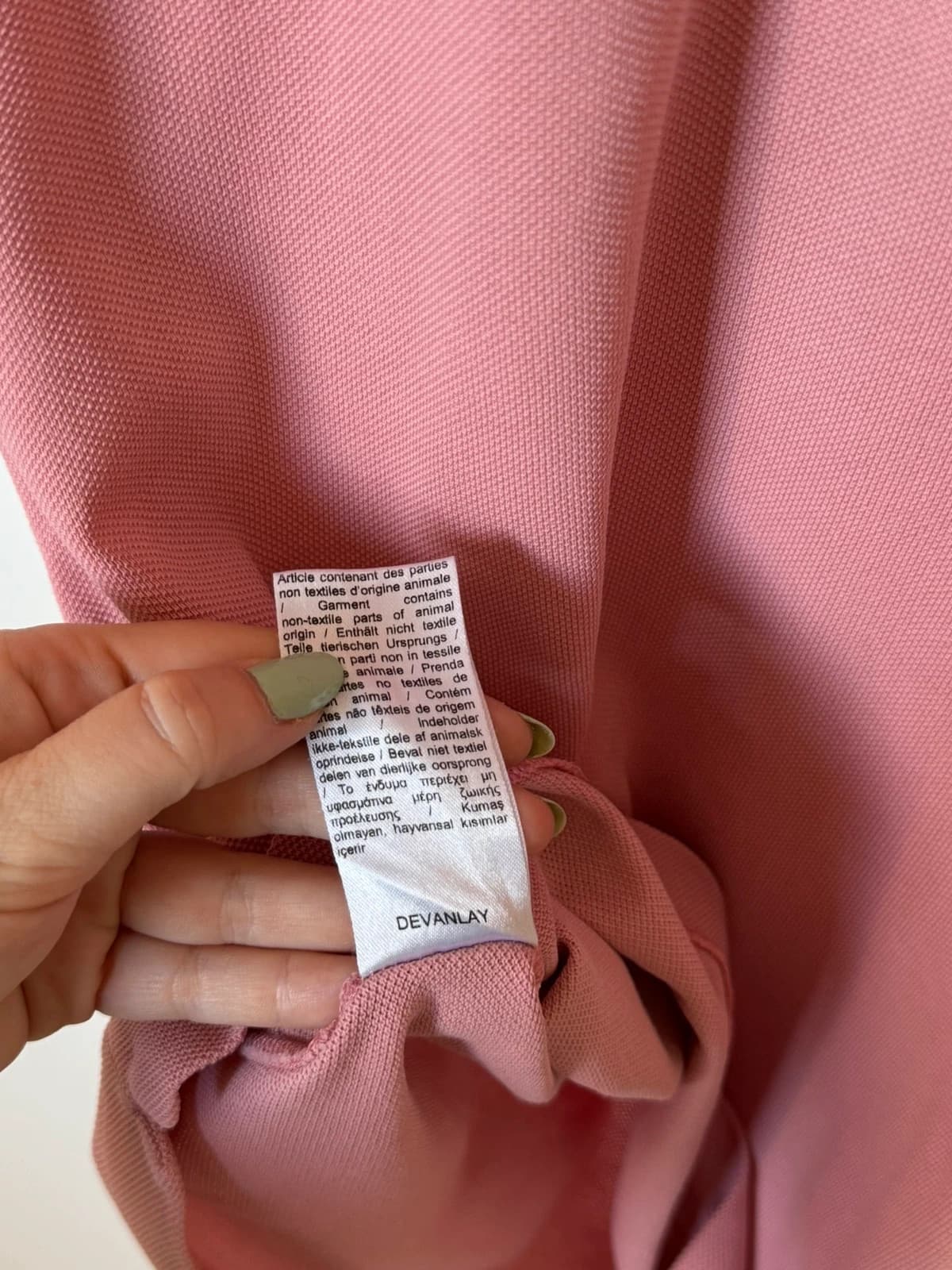 Polo piqué Lacoste rose poudré taille 2/S - SK260651 - Photo 6/8