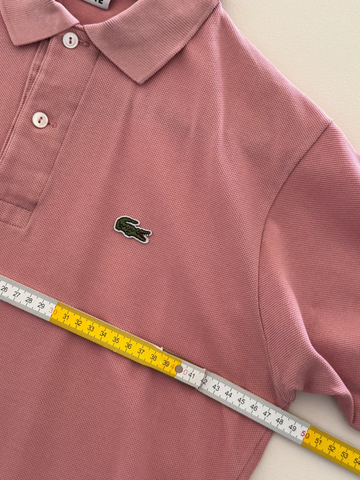 Polo piqué Lacoste rose poudré taille 2/S - SK260651 - Photo 7/8
