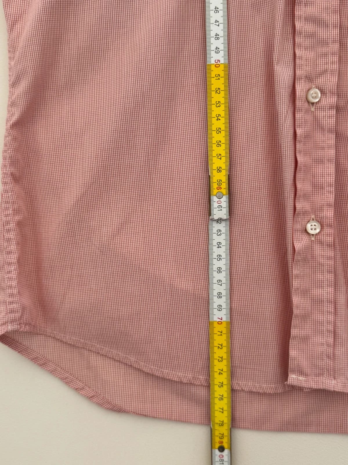 Chemise safari Fred Perry rose/rouge micro carreaux taille XL - SK260668 - Photo 10/10