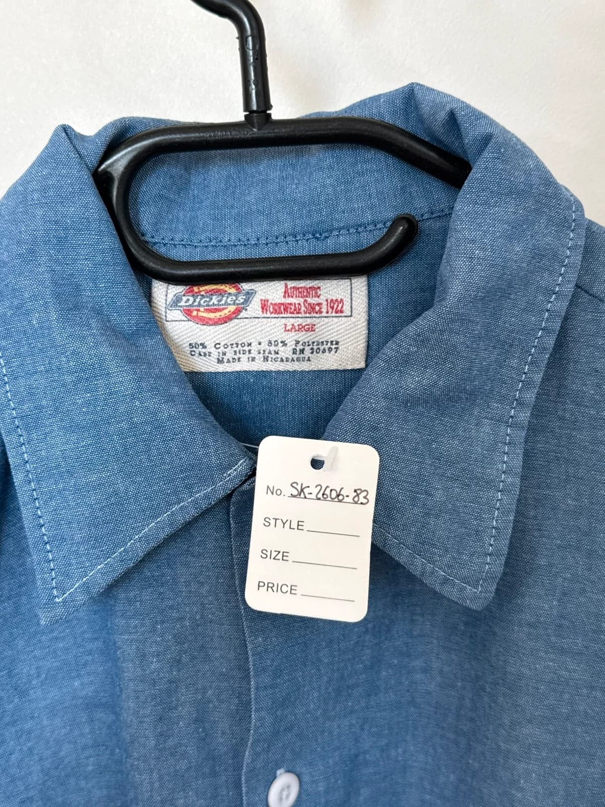 Chemise manches courtes Dickies workwear bleu chambray taille L - SK260683 - Photo 3/8