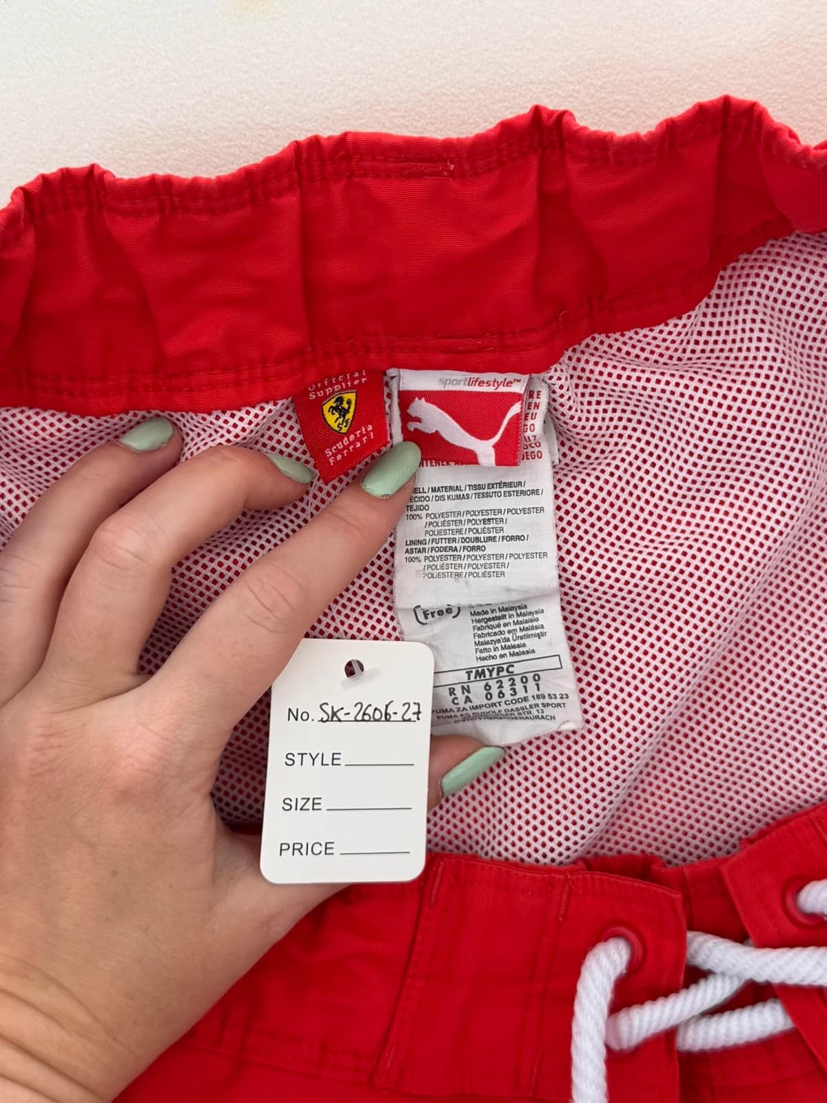 Plavky Puma Ferrari červené velikost M - SK260627 – fotka 3/17