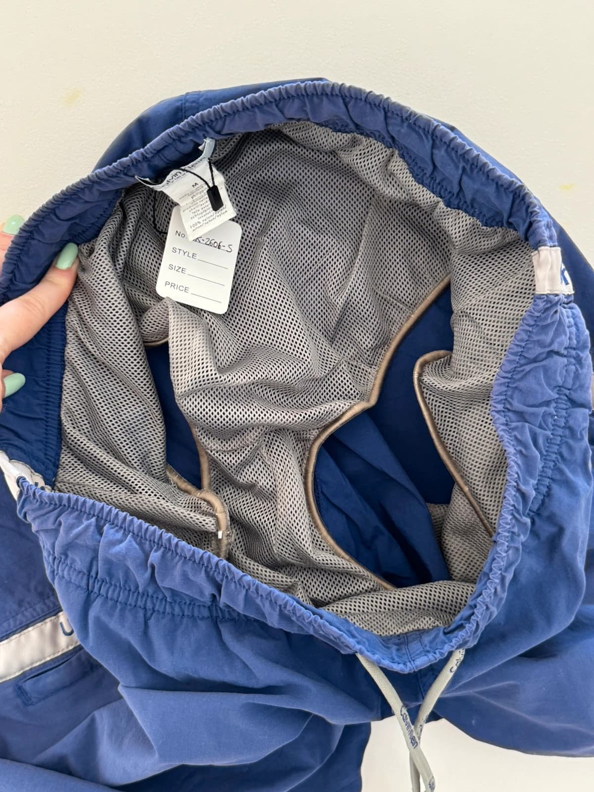 Maudymosi šortai Calvin Klein mėlyni su logotipo juostomis, dydis M - SK26065 – nuotrauka 7/9