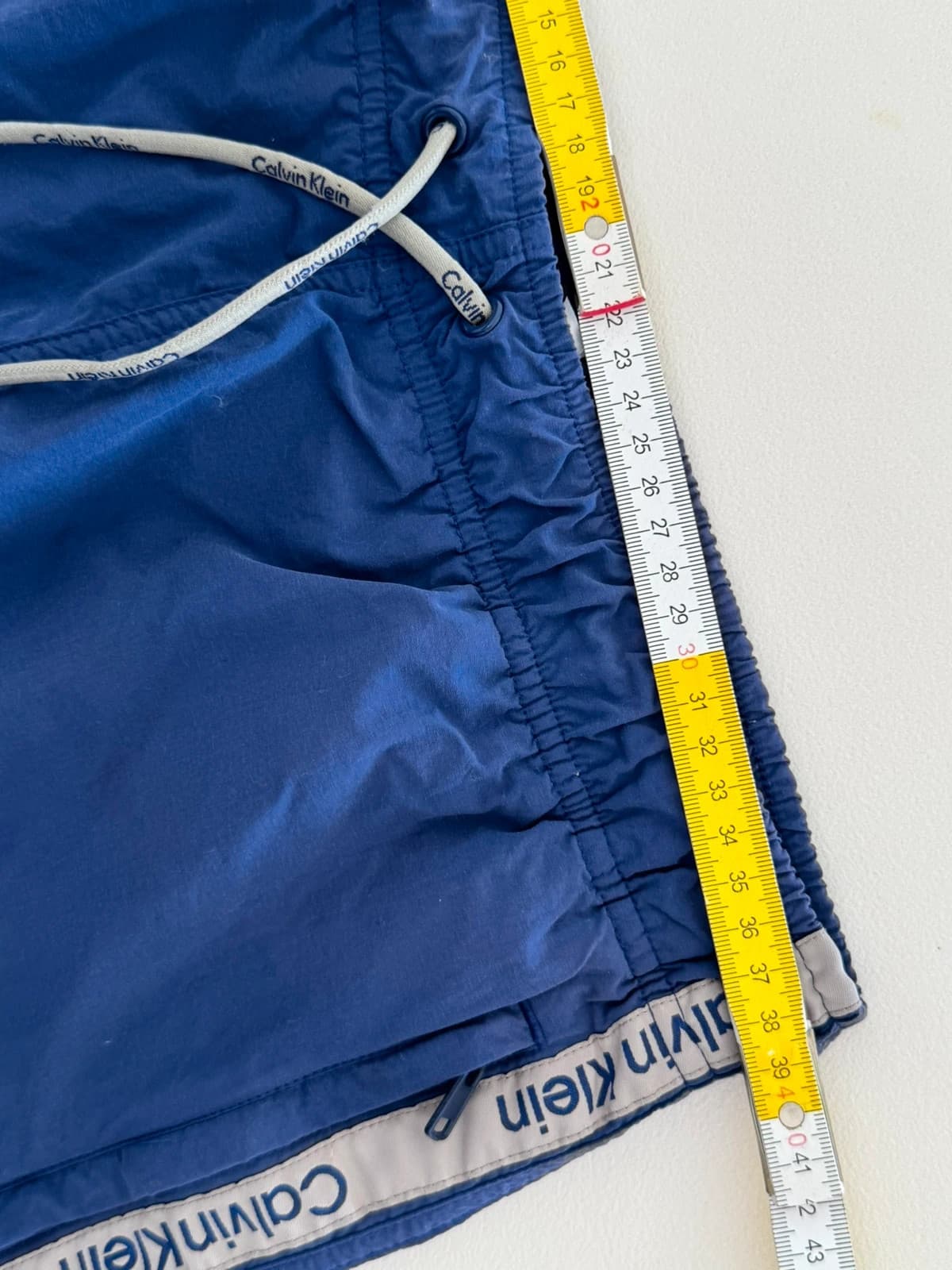 Maudymosi šortai Calvin Klein mėlyni su logotipo juostomis, dydis M - SK26065 – nuotrauka 8/9