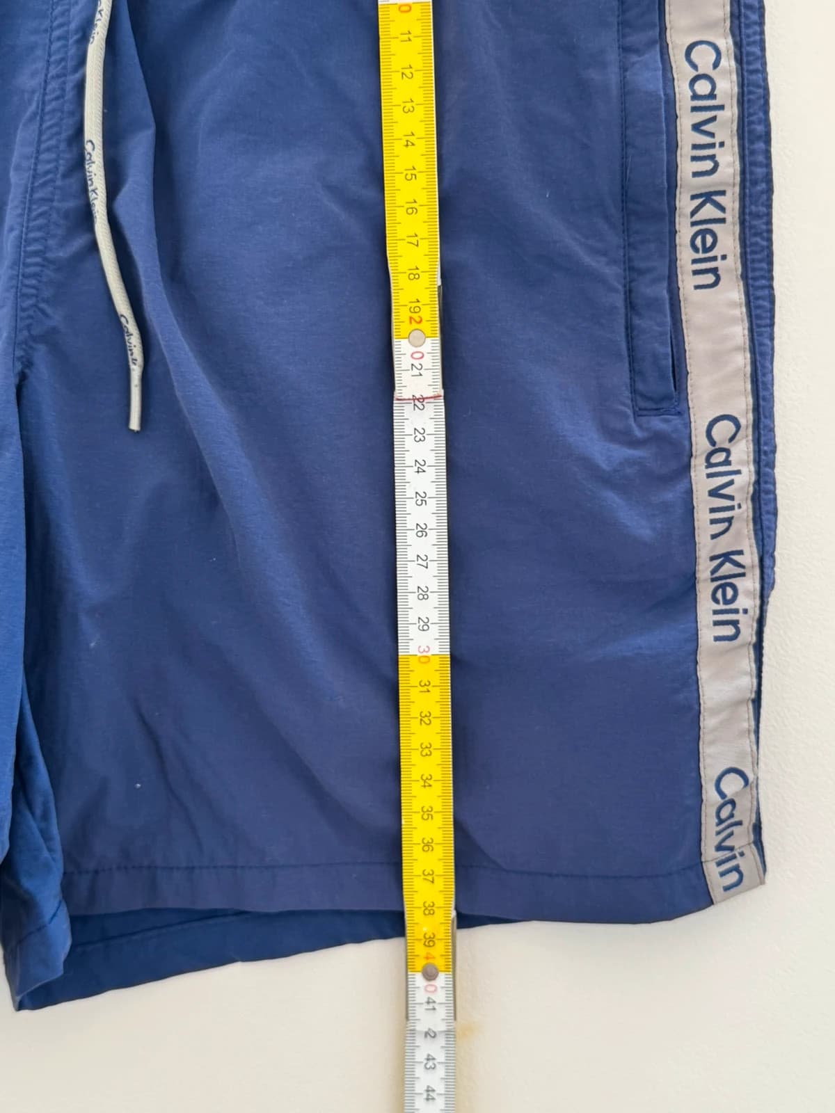 Maudymosi šortai Calvin Klein mėlyni su logotipo juostomis, dydis M - SK26065 – nuotrauka 9/9