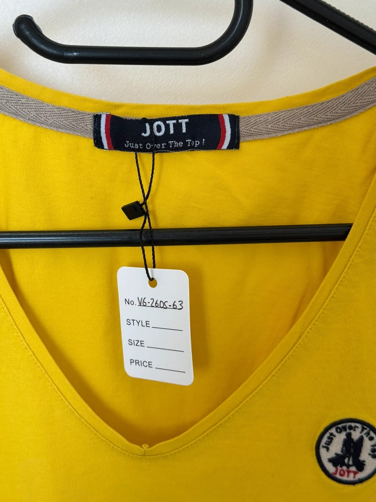 T-shirt col V JOTT Evora jaune taille XS - VG260563 - Photo 5/8