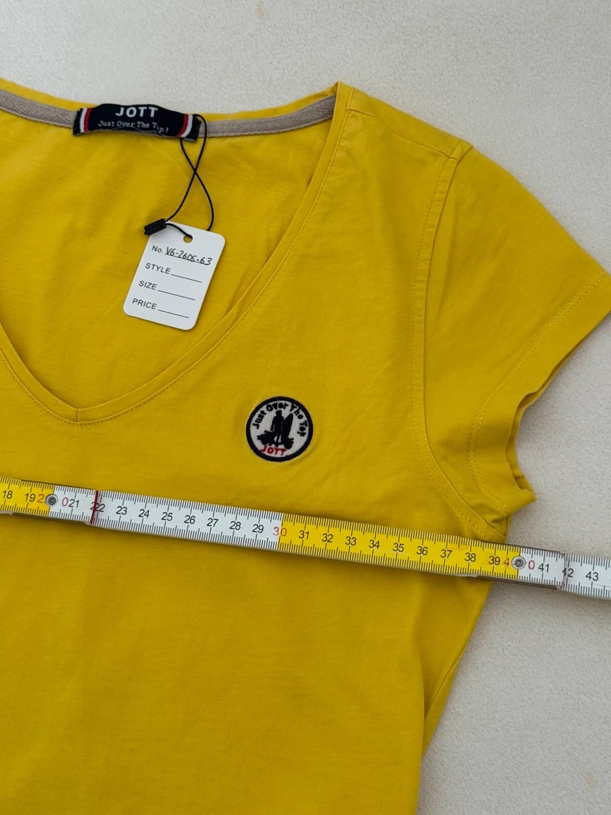 T-shirt col V JOTT Evora jaune taille XS - VG260563 - Photo 7/8