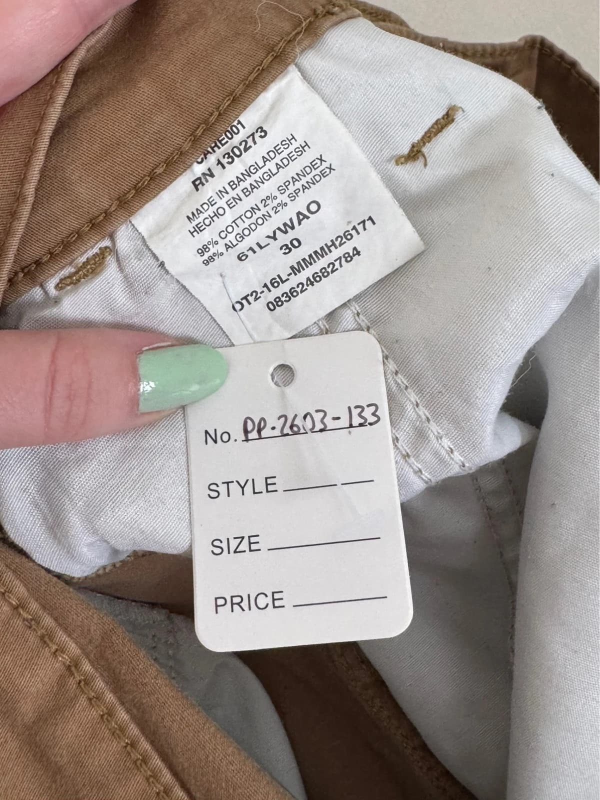 Szorty chino Wrangler camel rozmiar W30 - PP2603133 - Zdjęcie 3/6