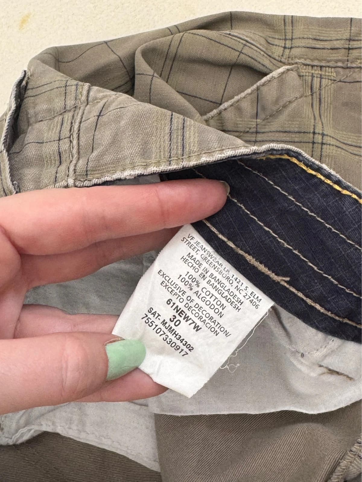 Wrangler laisvo kirpimo pilkai smėlio kratiniai šortai, dydis W30 - PP2603123 – nuotrauka 8/9