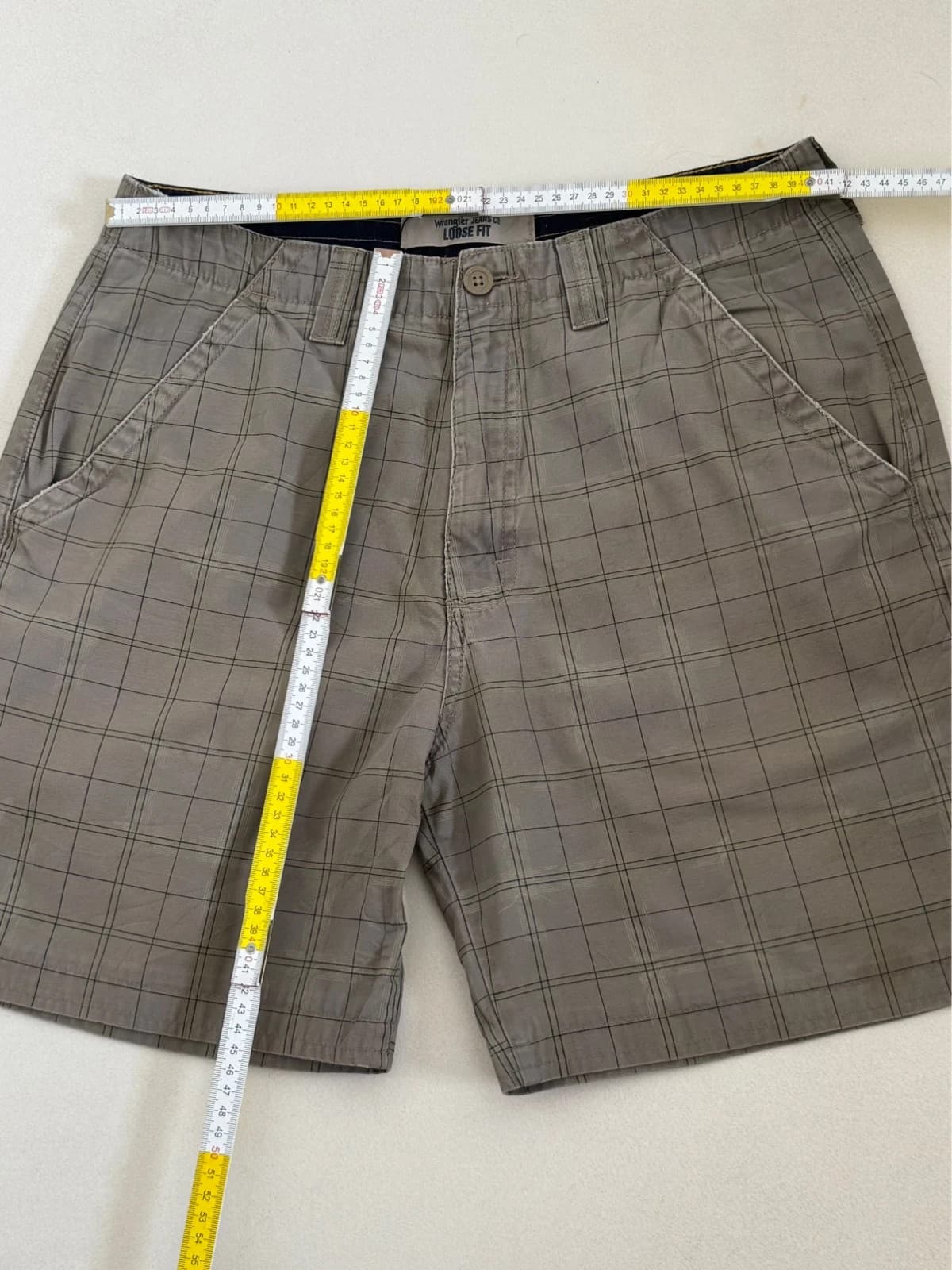 Wrangler laisvo kirpimo pilkai smėlio kratiniai šortai, dydis W30 - PP2603123 – nuotrauka 9/9