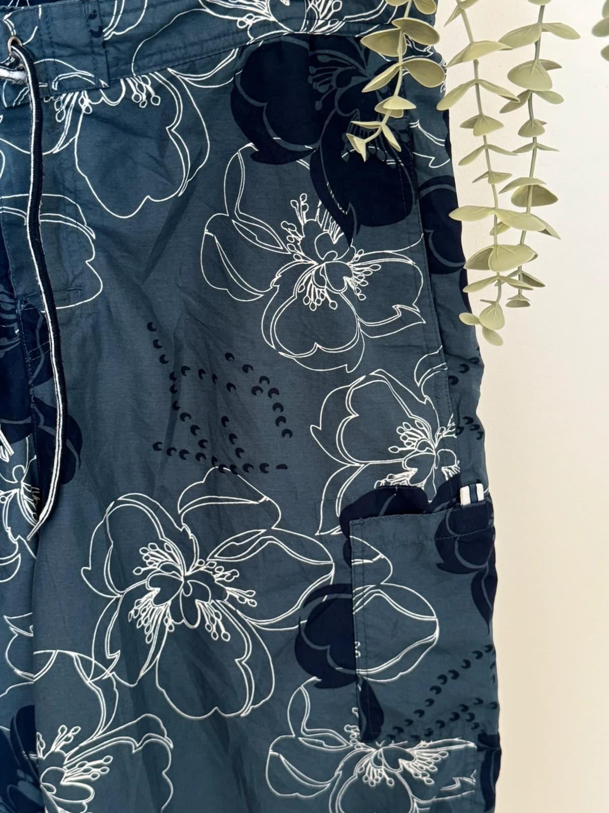 Boardshort tipo maudymosi šortai Midtown mėlyni su gėlėmis, dydis M - PP2603194 – nuotrauka 3/9