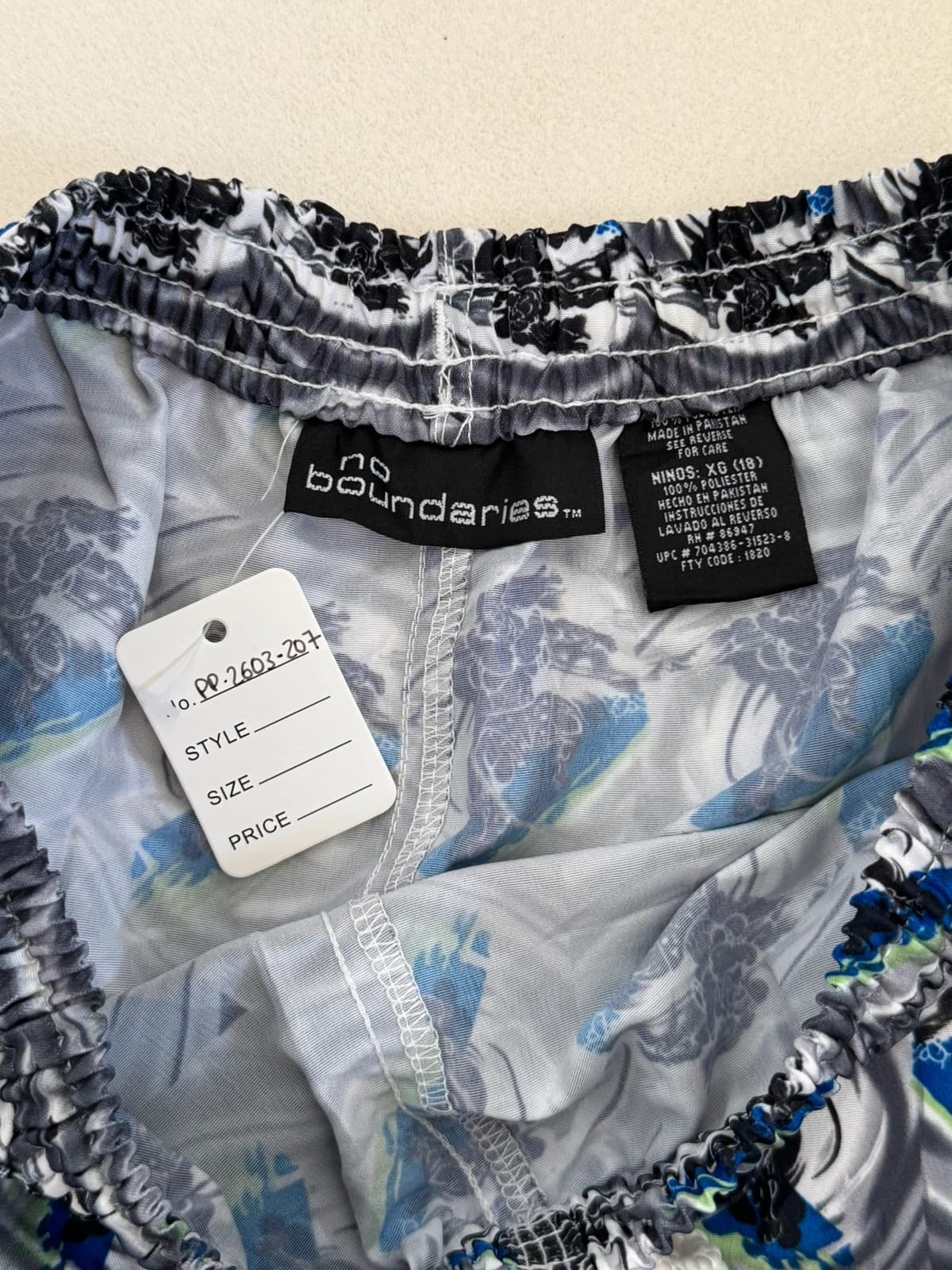 Costume da bagno boxer No Boundaries grigio azzurro taglia 18/S - PP2603207 - Foto 6/8