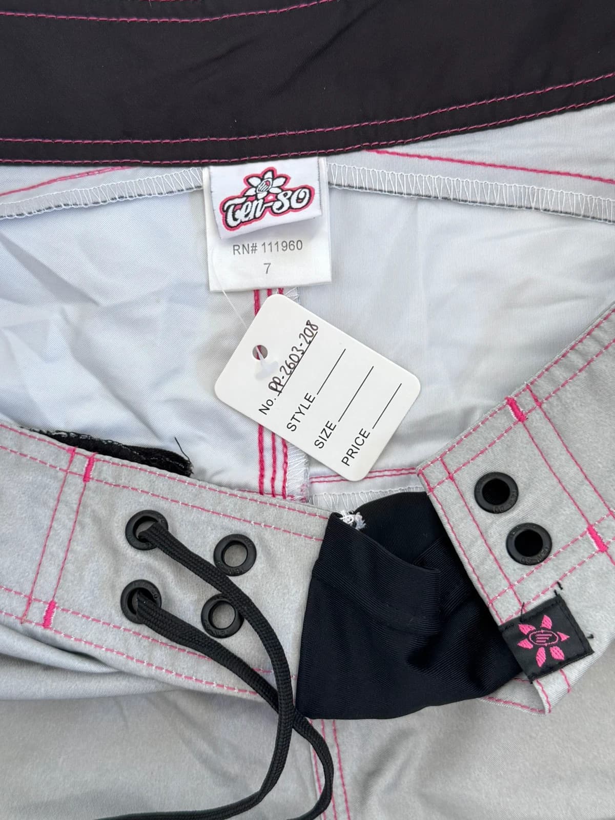 Badshorts Ten-80 grå svart rosa storlek 7/M - PP2603208 - Foto 7/9