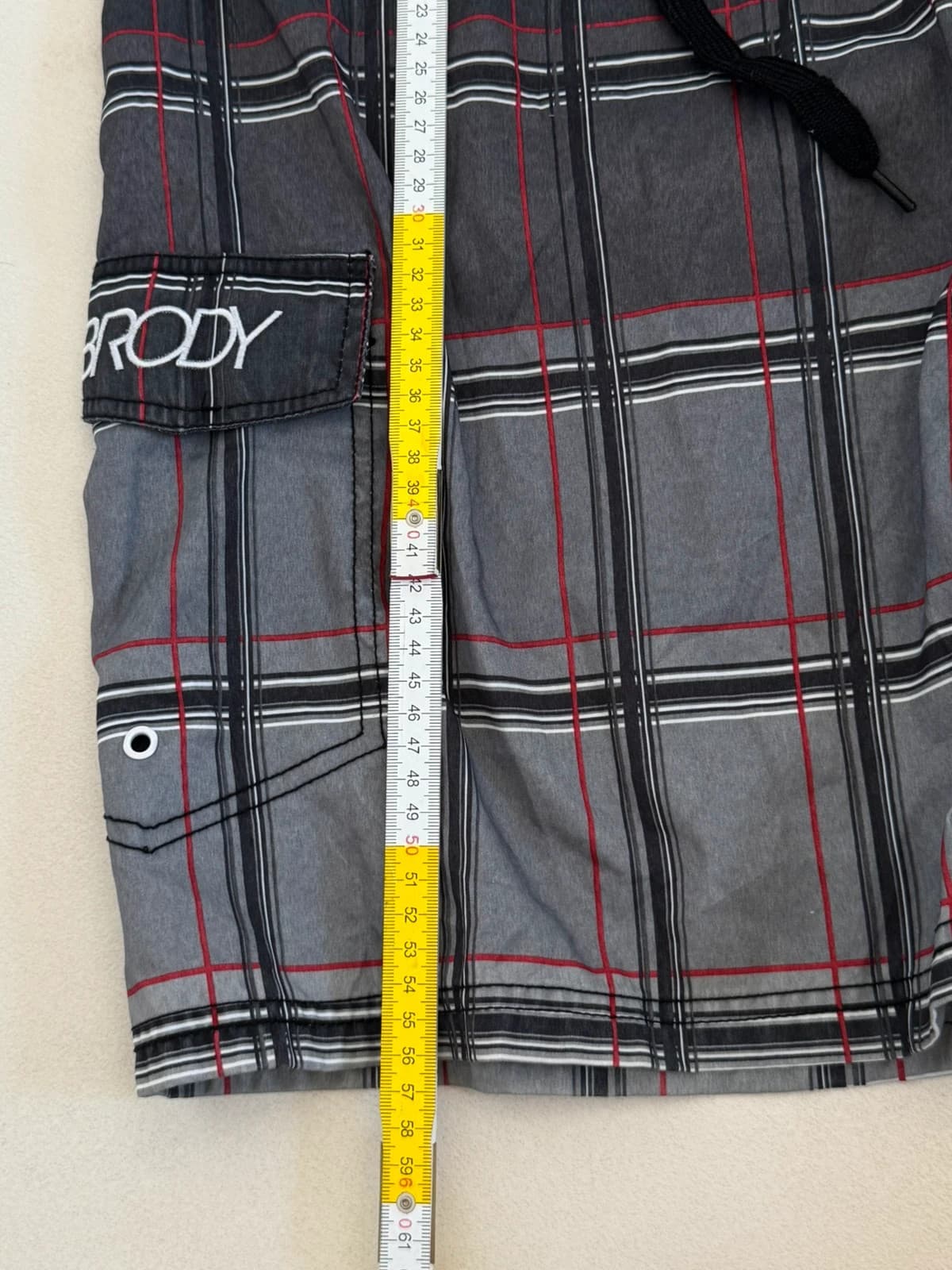 Boardshort-Badeshorts Brody grau kariert Größe 34/L - PP2603213 - Foto 9/9
