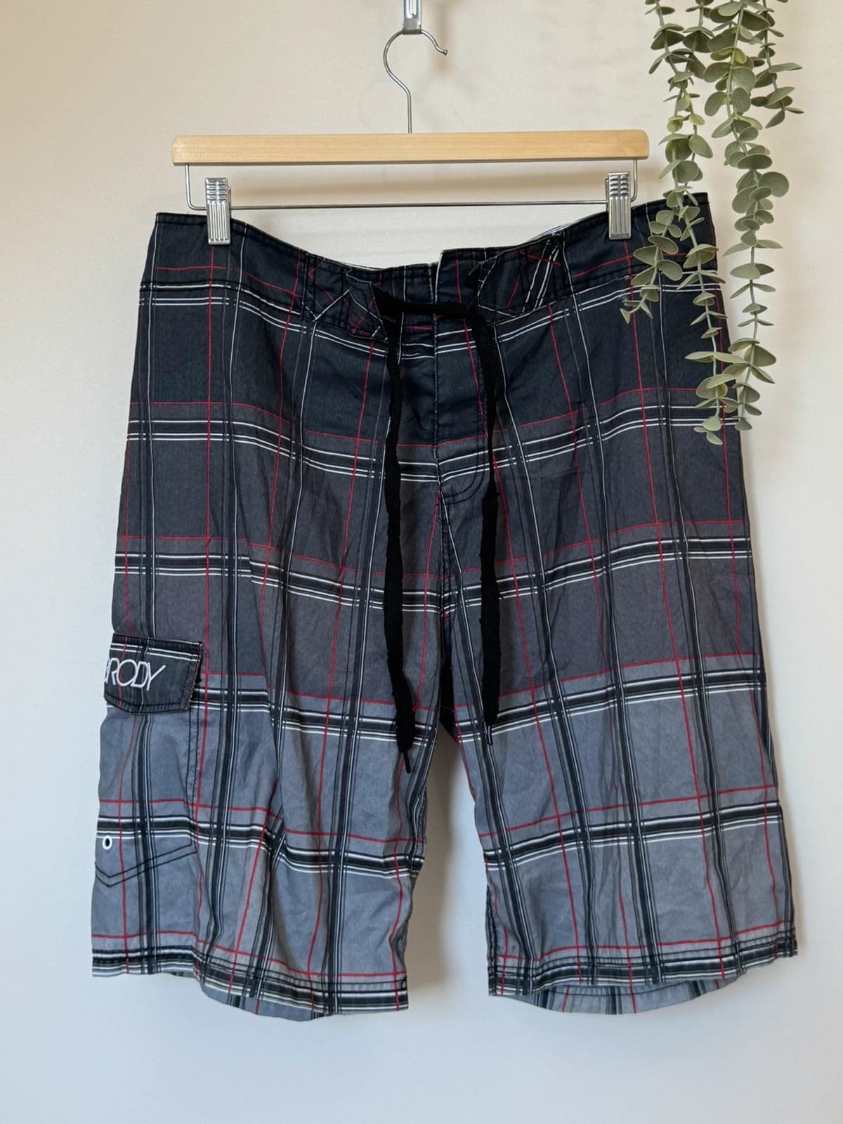 Boardshort-Badeshorts Brody grau kariert Größe 34/L - PP2603213 - Foto 2/9