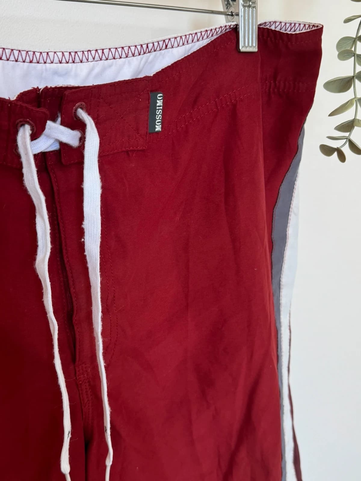 Short de bain boardshort Mossimo rouge bordeaux taille 36/XL - PP2603217 - Photo 3/8