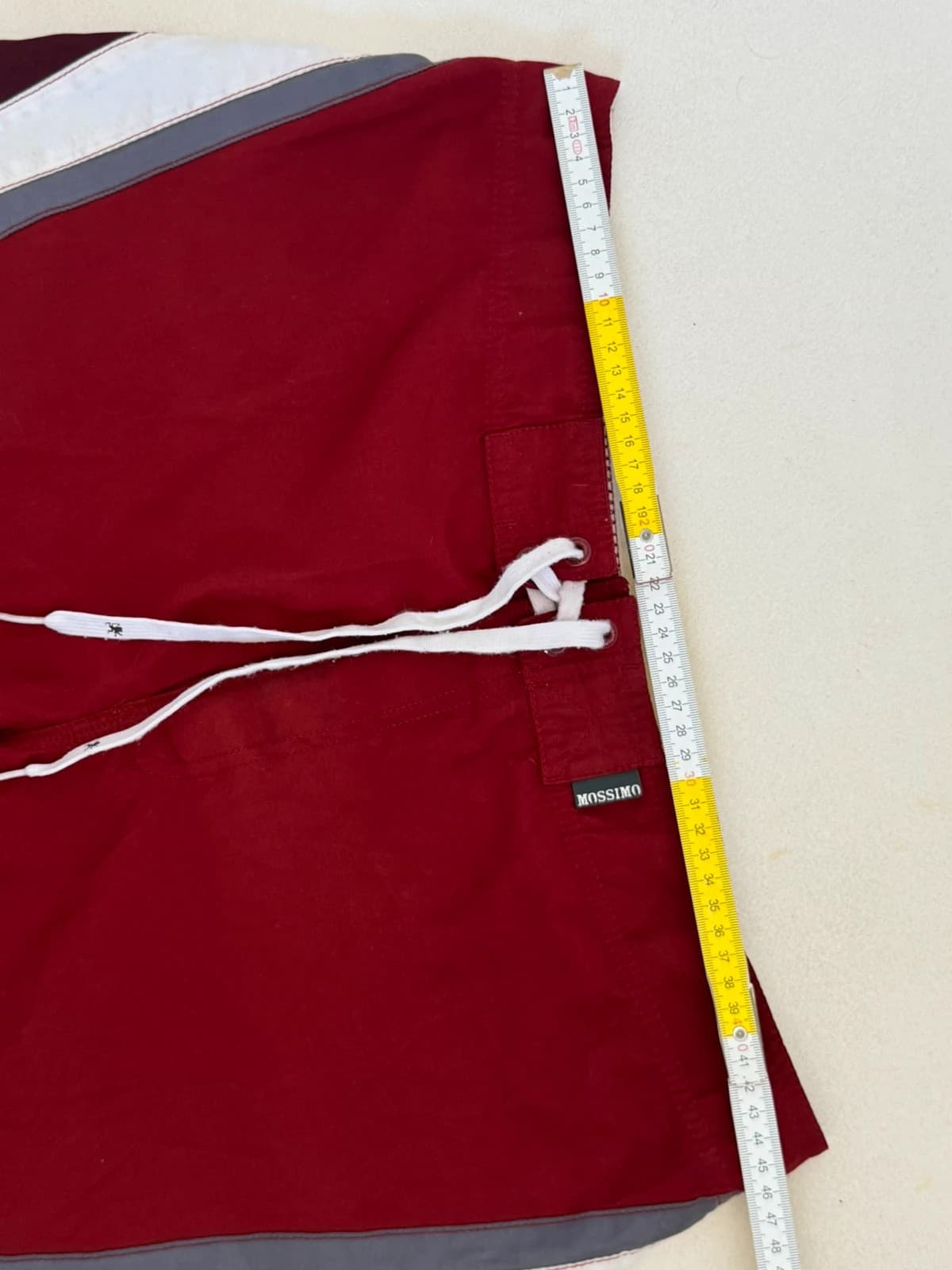 Short de bain boardshort Mossimo rouge bordeaux taille 36/XL - PP2603217 - Photo 7/8