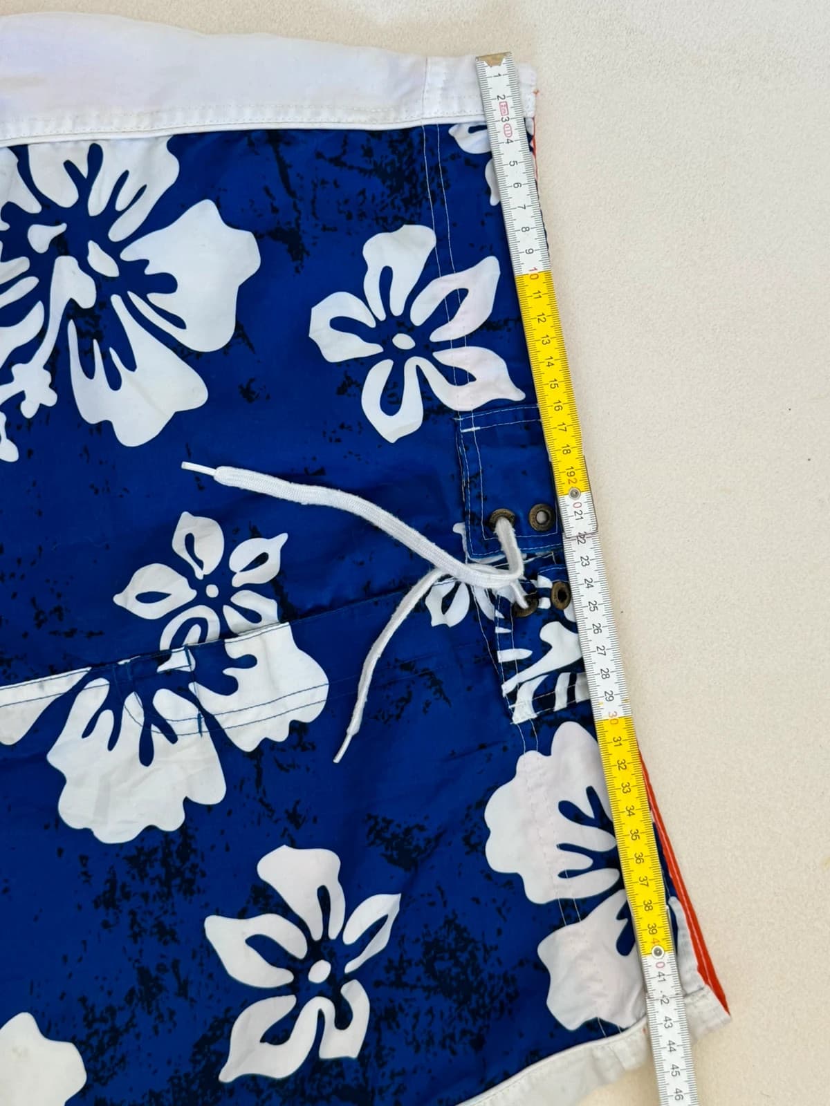 Badeshorts No Boundaries blå oransje med hvite blomstermotiver størrelse M/L - PP2603236 - Bilde 8/9