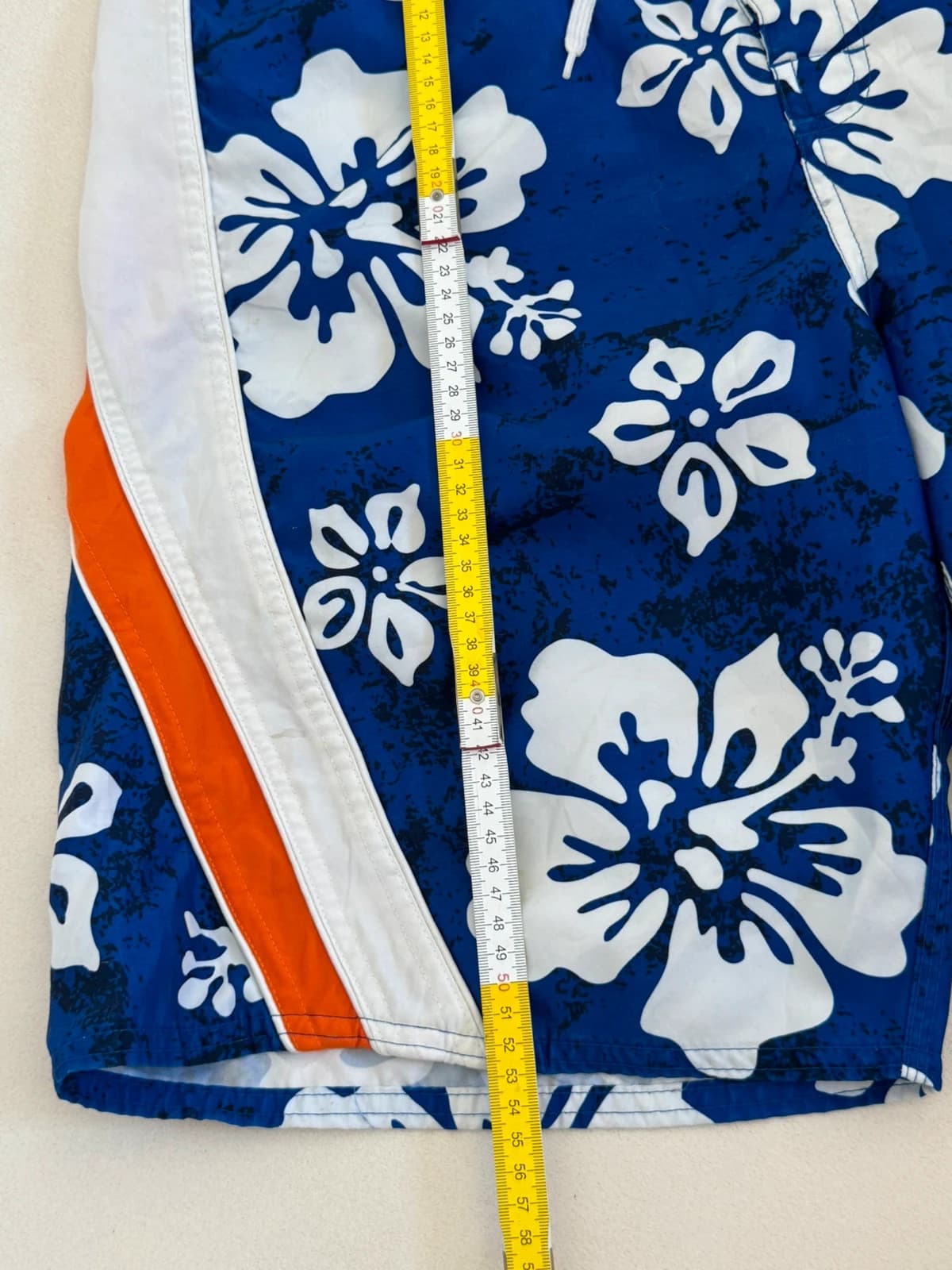 Badeshorts No Boundaries blå oransje med hvite blomstermotiver størrelse M/L - PP2603236 - Bilde 9/9