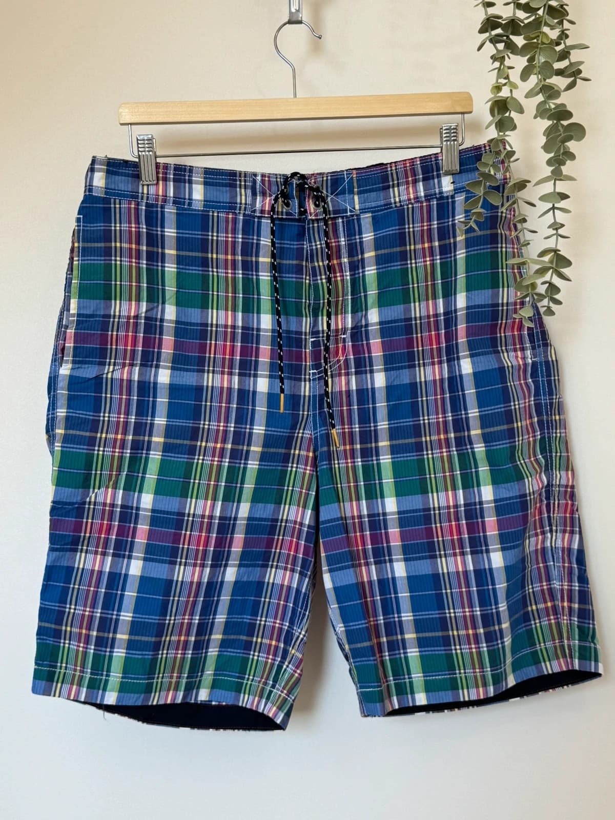 Short de bain Tommy Hilfiger à carreaux bleu violet taille 34/L - PP2603206 - Photo 2/12