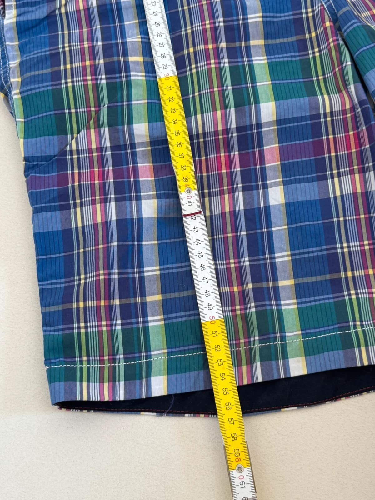 Short de bain Tommy Hilfiger à carreaux bleu violet taille 34/L - PP2603206 - Photo 12/12