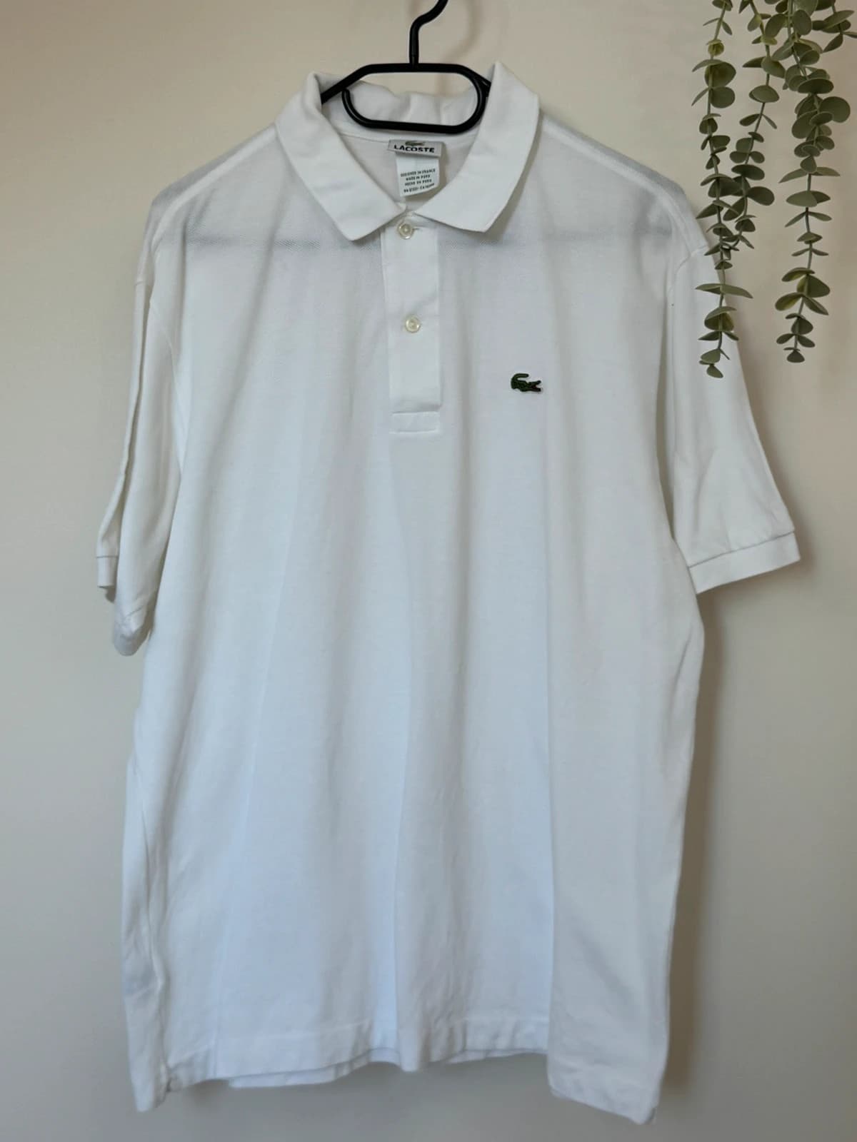 Baltas Lacoste piké polo marškinėliai, dydis 6/XL - PP2603366 – nuotrauka 2/9