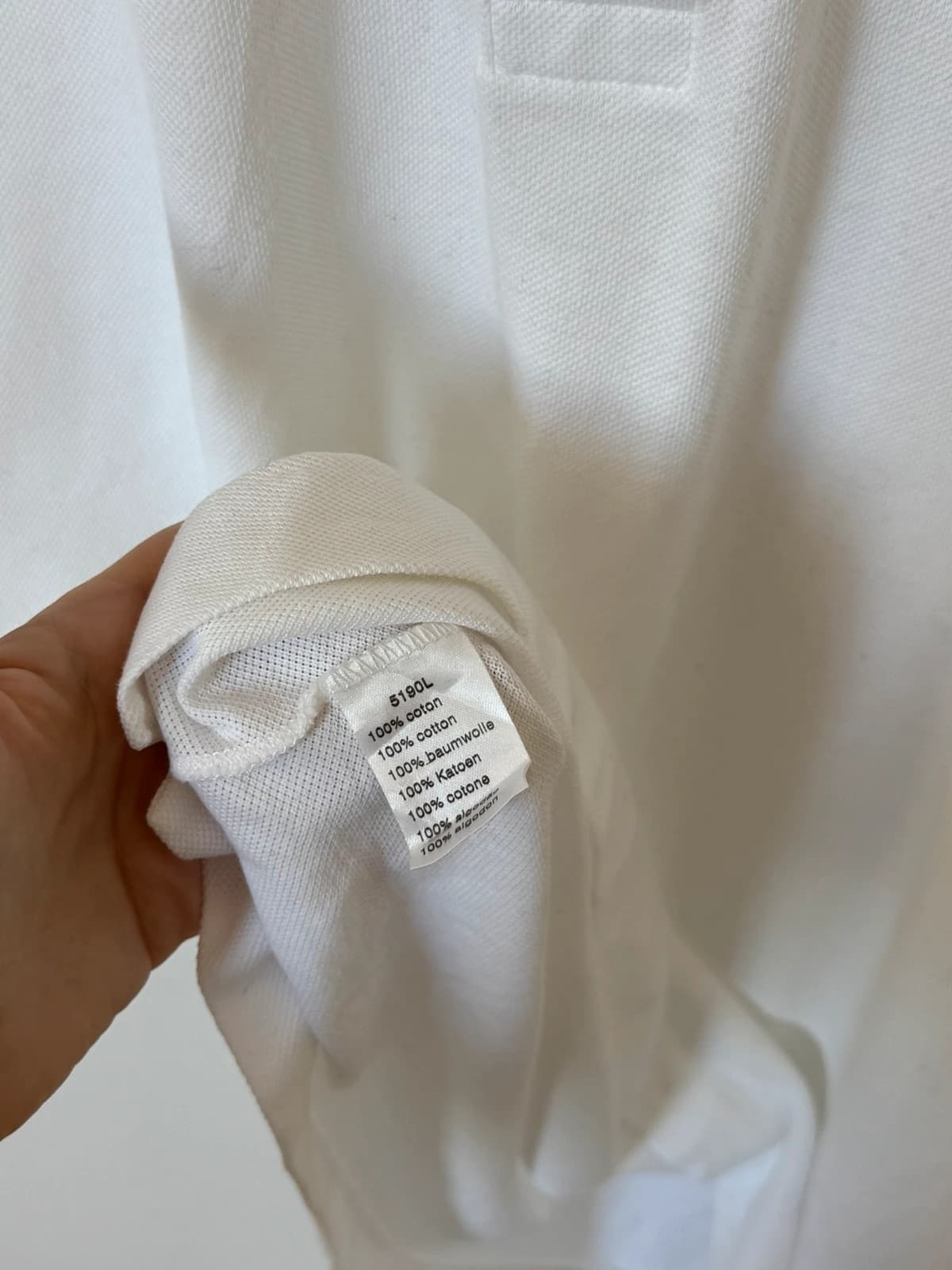 Baltas Lacoste piké polo marškinėliai, dydis 6/XL - PP2603366 – nuotrauka 5/9