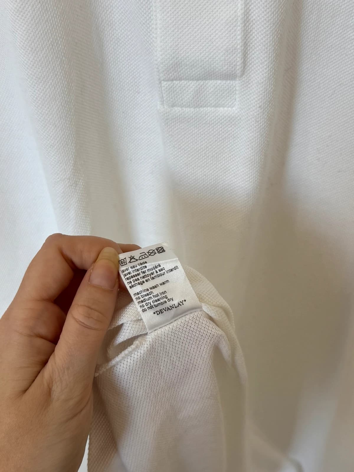 Baltas Lacoste piké polo marškinėliai, dydis 6/XL - PP2603366 – nuotrauka 6/9