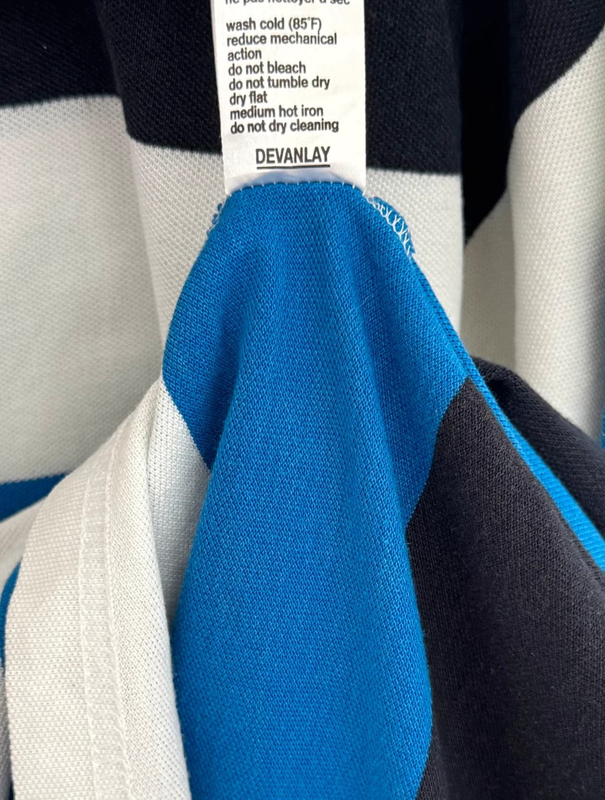 Πικέ πόλο Lacoste Sport ριγέ μπλε λευκό μαύρο, μέγεθος 5/L - PP2603289 - Φωτογραφία 7/9