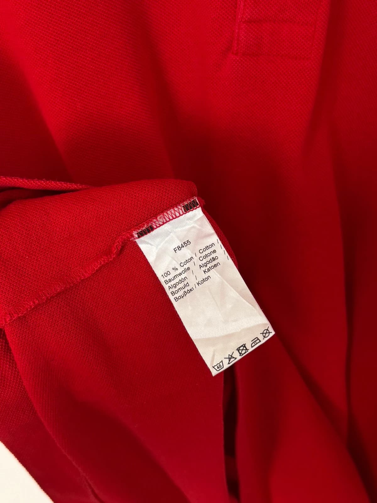 Lacoste red piqué polo classic fit logo size 6/XL - PP2603337 - Photo 5/8