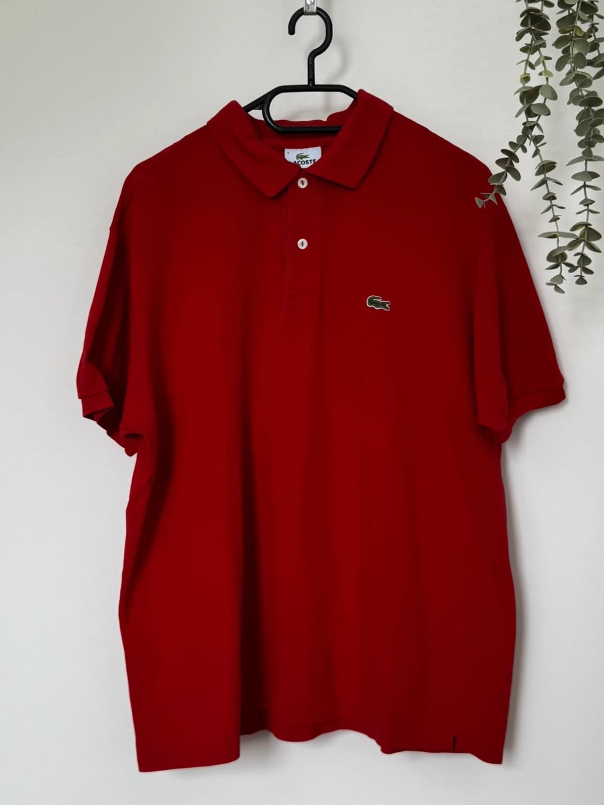 Lacoste red piqué polo classic fit logo size 6/XL - PP2603337 - Photo 2/8