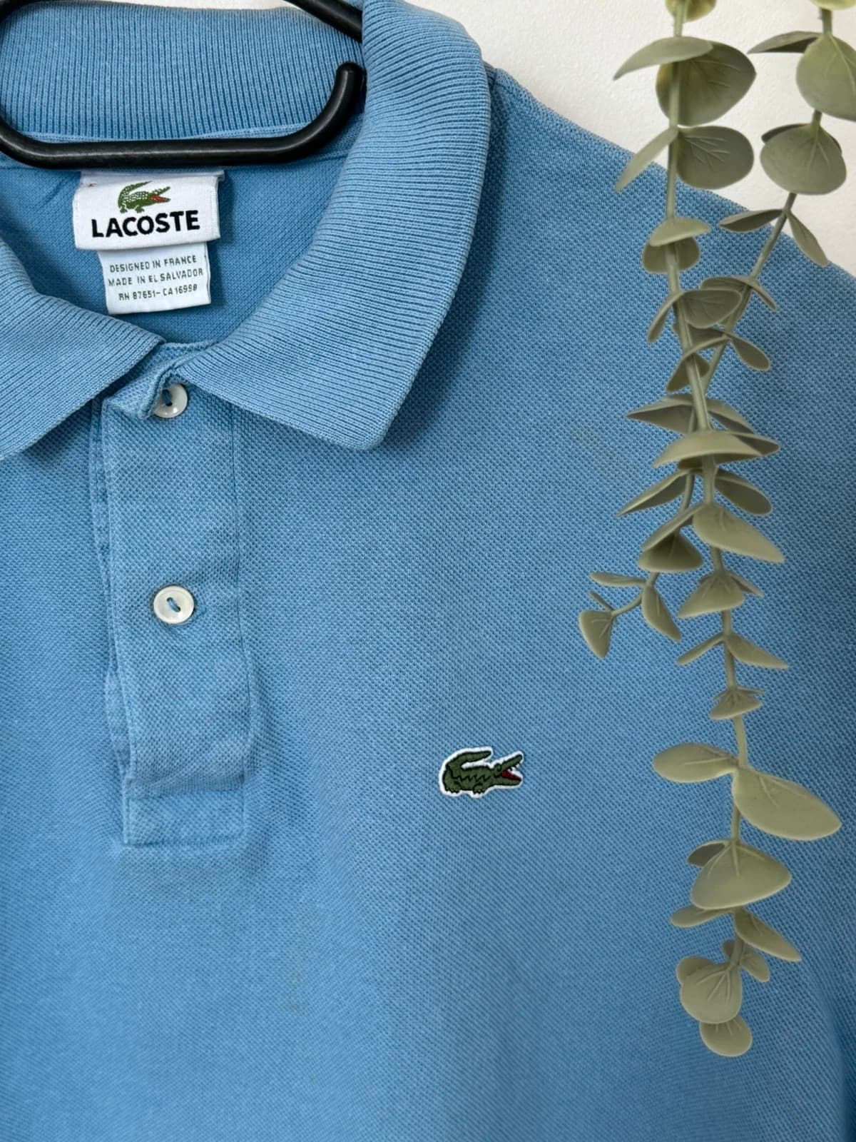 Polo piqué Lacoste albastru ciel mărime 5/M - PP2603307 - Fotografia 4/10
