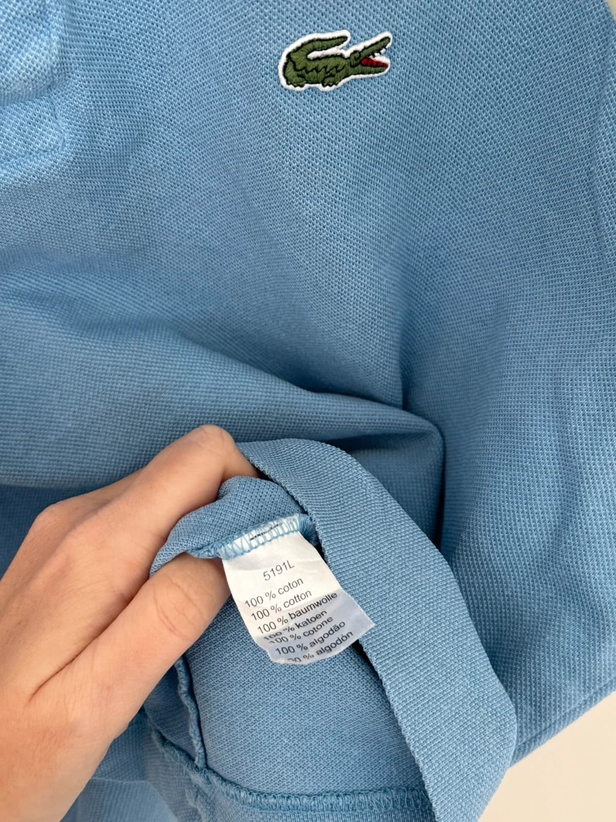 Polo piqué Lacoste albastru ciel mărime 5/M - PP2603307 - Fotografia 6/10