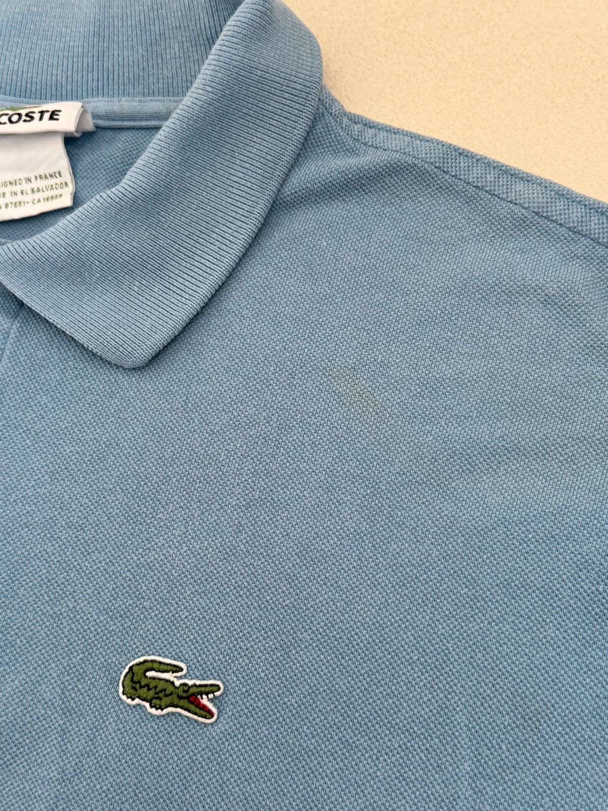 Polo piqué Lacoste albastru ciel mărime 5/M - PP2603307 - Fotografia 8/10