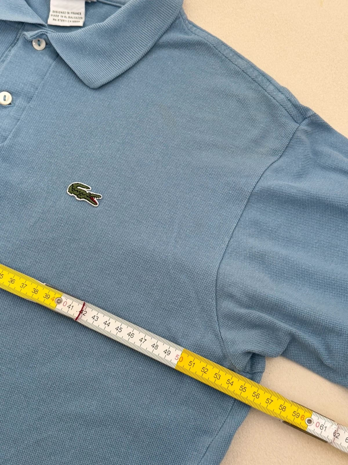 Polo piqué Lacoste albastru ciel mărime 5/M - PP2603307 - Fotografia 9/10