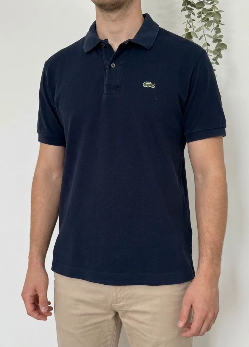 Lacoste tengerészkék piké póló, 7/XL méret - PP2603396 – fotó: 1/8