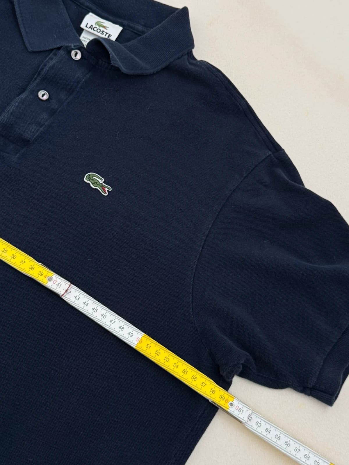Lacoste tengerészkék piké póló, 7/XL méret - PP2603396 – fotó: 7/8