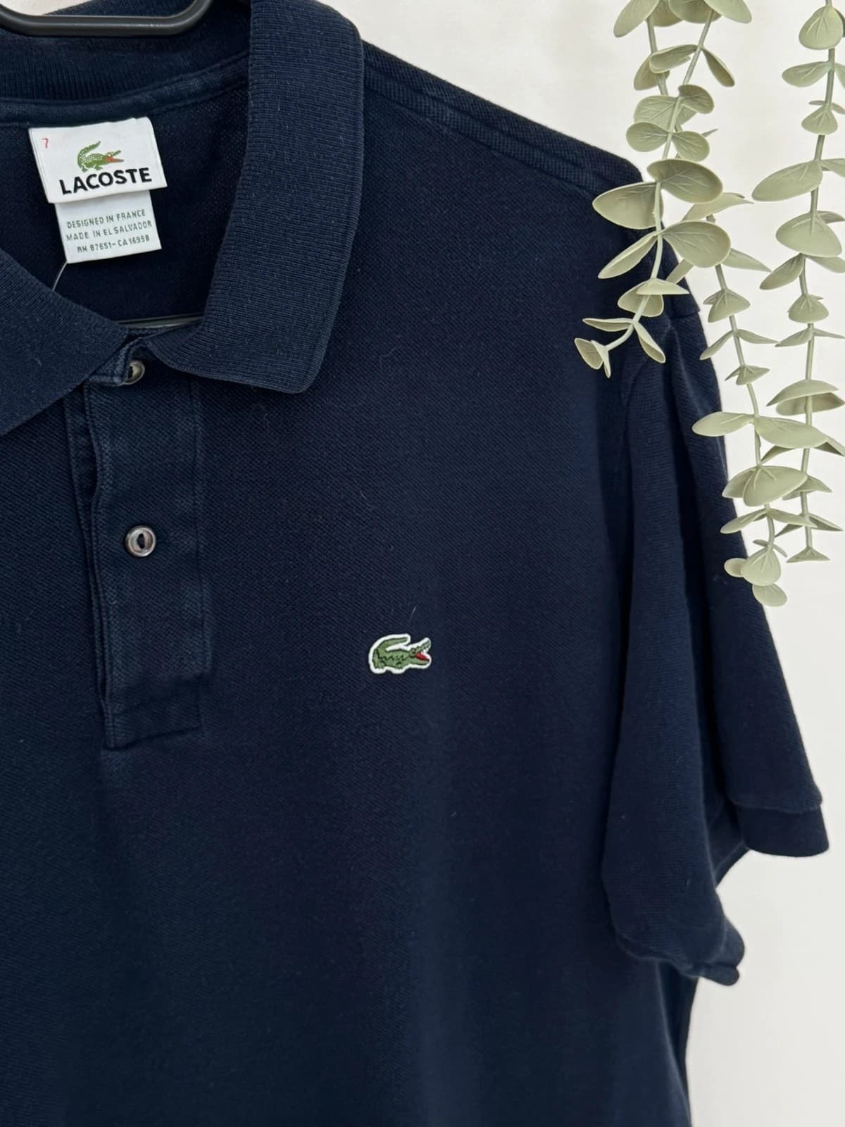 Lacoste tengerészkék piké póló, 7/XL méret - PP2603396 – fotó: 3/8