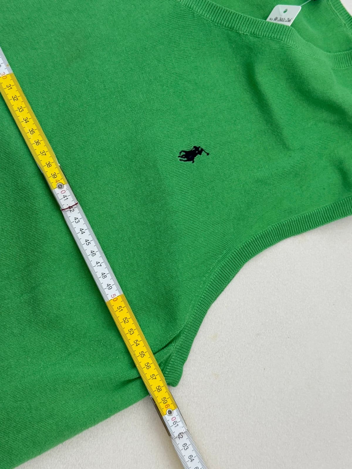 Pulover fără mâneci Ralph Lauren verde din bumbac pima, mărimea XXL - PP2603246 - Fotografia 8/8