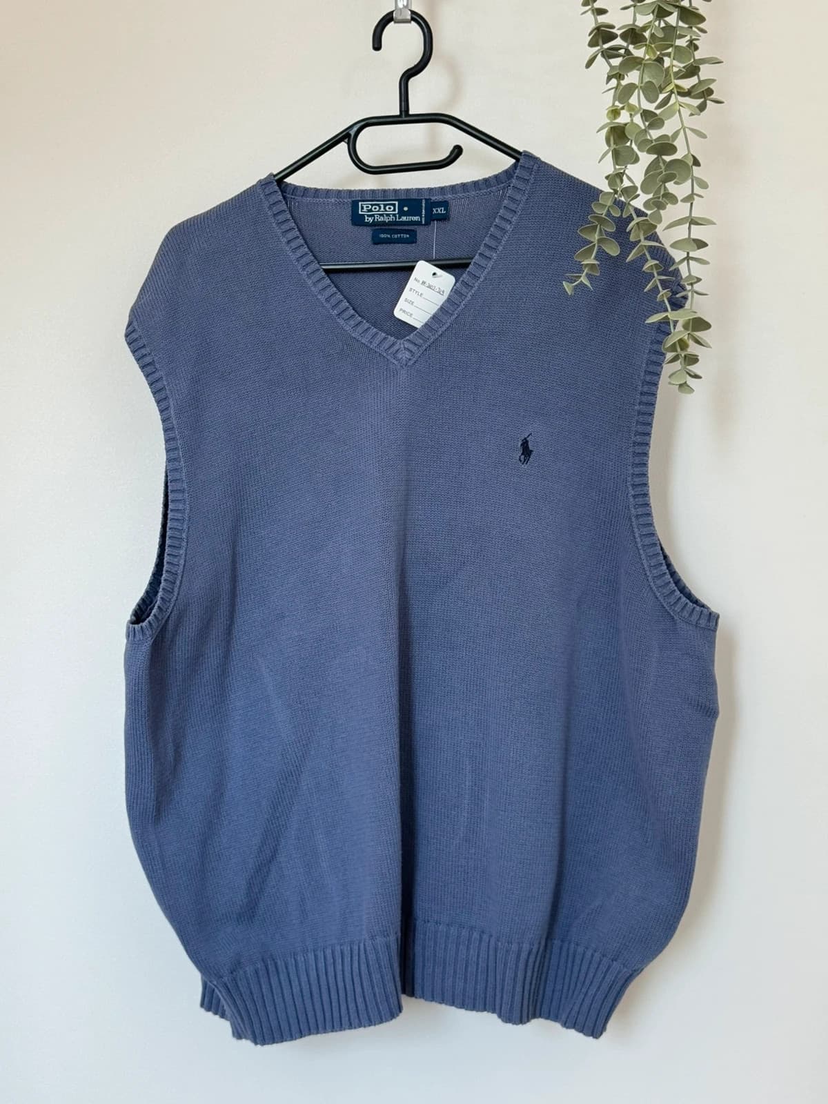 Pull sans manches maille Ralph Lauren bleu/violet lavande taille XXL - PP2603319 - Photo 2/6