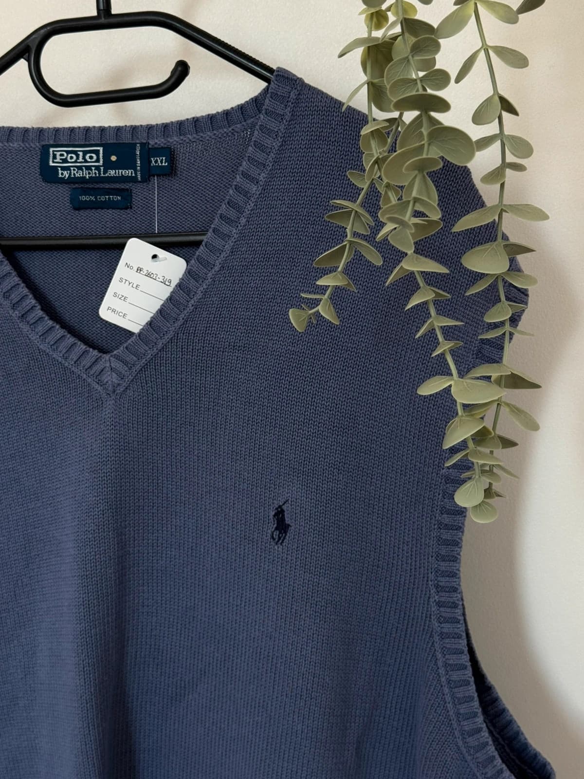 Pull sans manches maille Ralph Lauren bleu/violet lavande taille XXL - PP2603319 - Photo 3/6