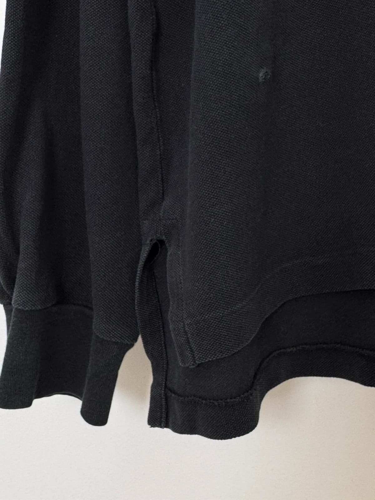 Piké polo ilgomis rankovėmis custom fit Ralph Lauren juodas, dydis XXL - FP260929 – nuotrauka 8/11